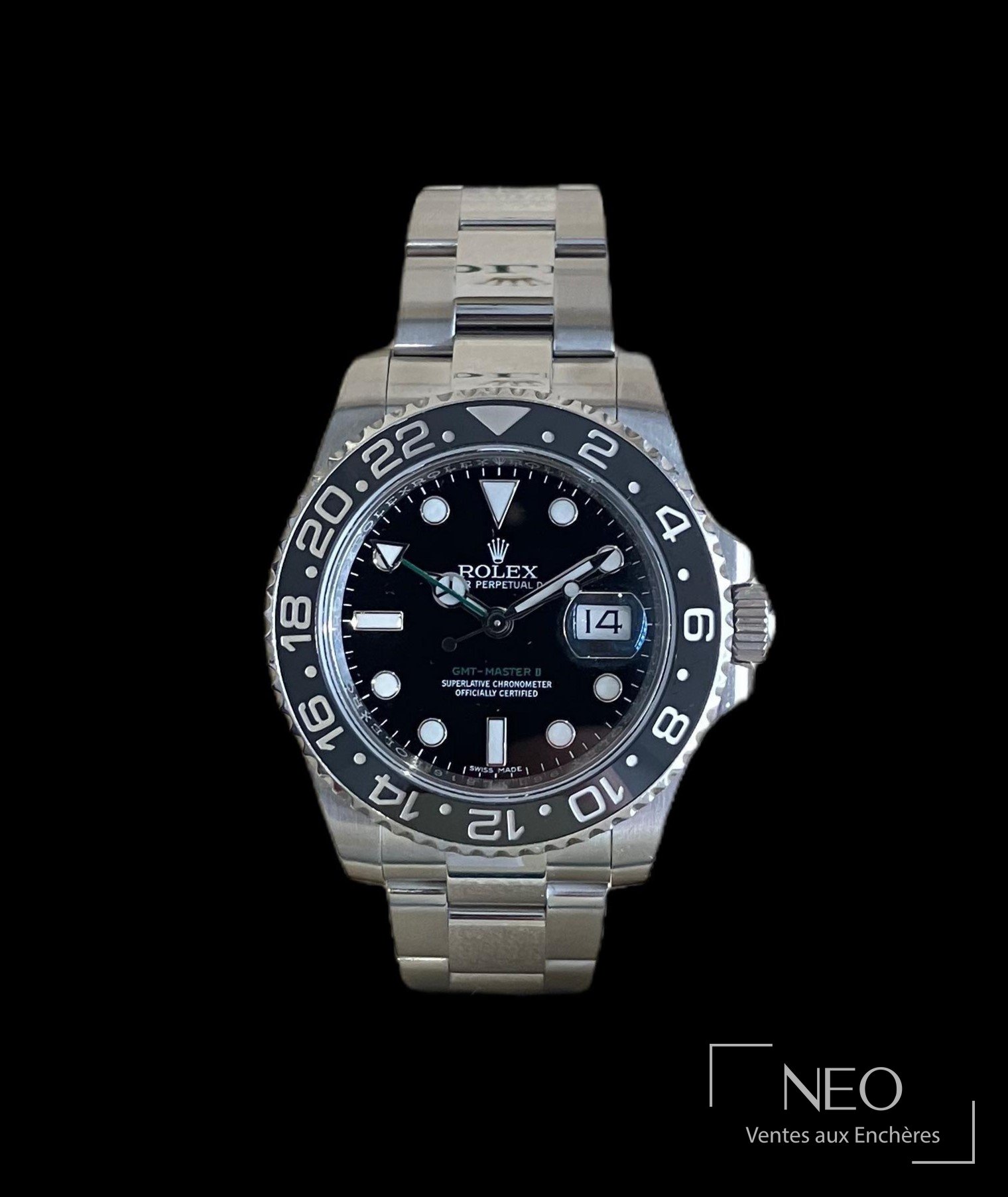 Montre Rolex GMT Master II en acier
