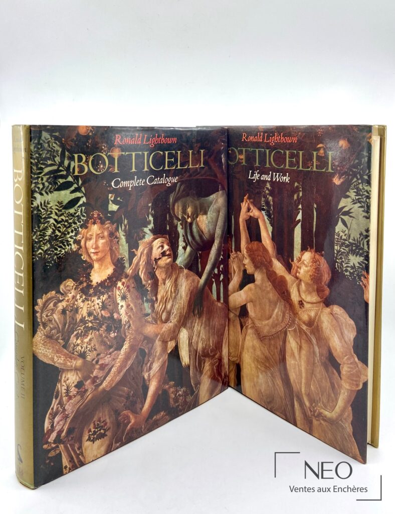 Deux ouvrages reliés sur Botticelli