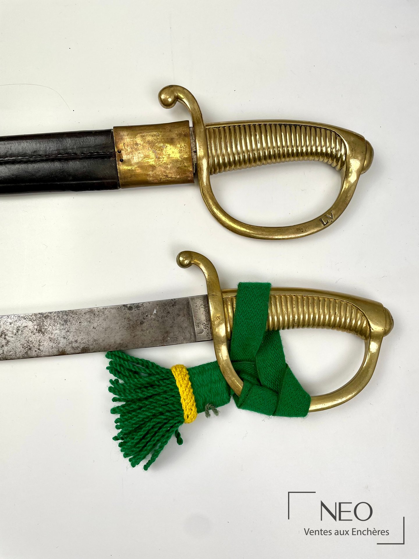 Deux sabres d’infanterie modèle AN XI dits Briquets