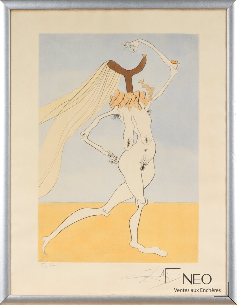 Estampe de Salvador Dalí sous cadre