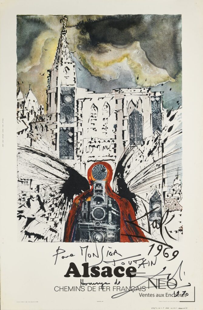 Affiche de Salvador Dalí pour la SNCF