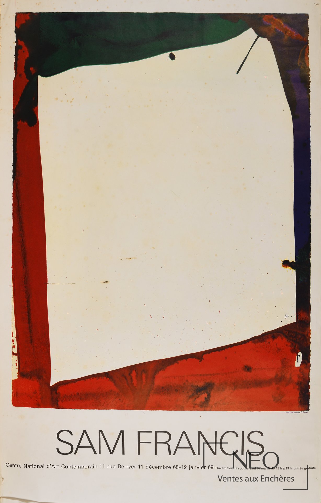 Sam Francis, d’après Deux affiches d’exposition au Centre National d’art contemporain