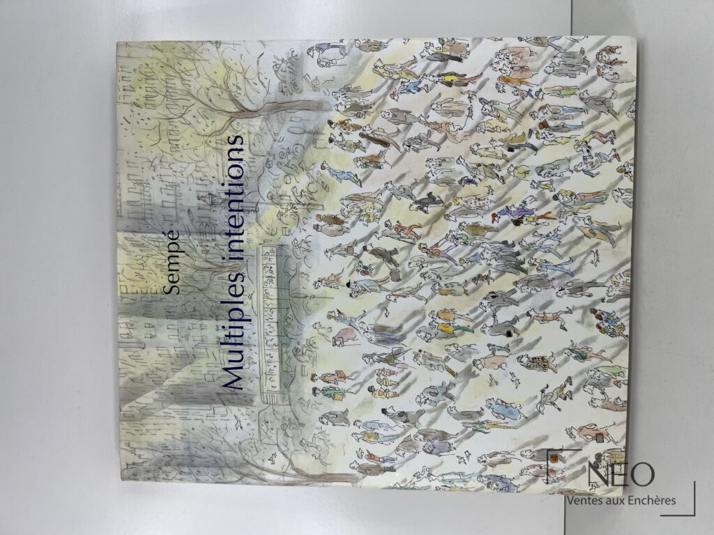 Couverture illustrée du livre Multiples intentions de Sempé