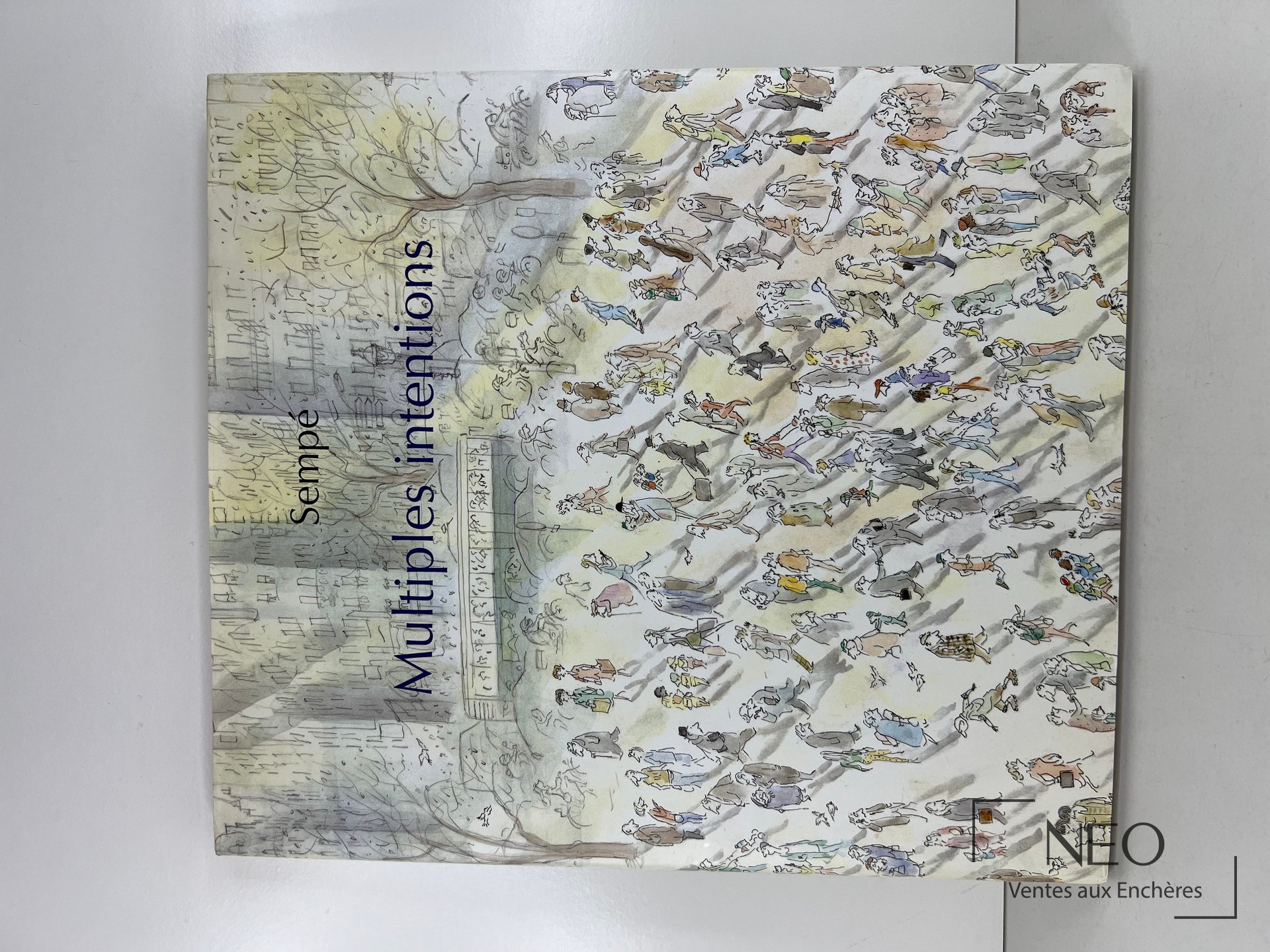 Couverture illustrée du livre Multiples intentions de Sempé
