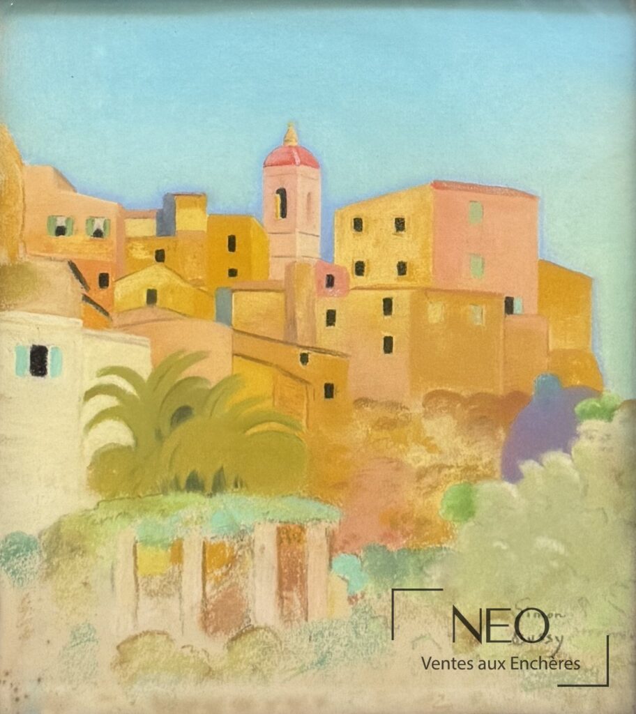 Vue de Roquebrune-Cap-Martin de Simon-Albert Bussy