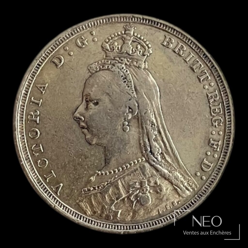 Avers d’un souverain or représentant la reine Victoria de profil