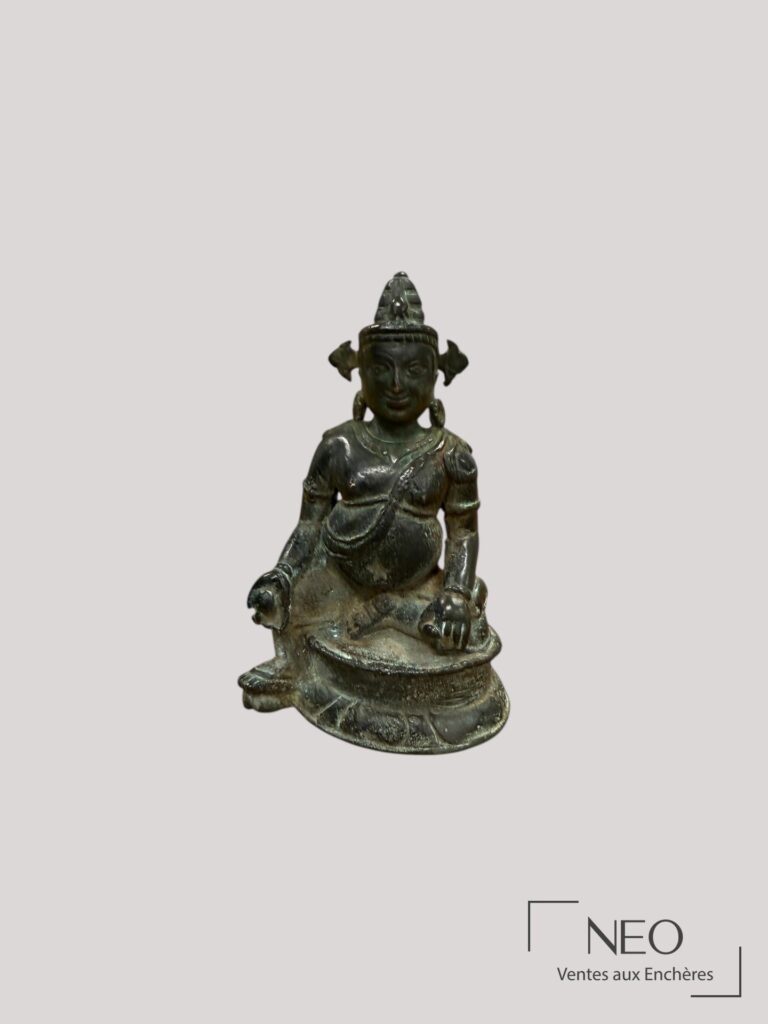 Statuette de Jambhala en bronze