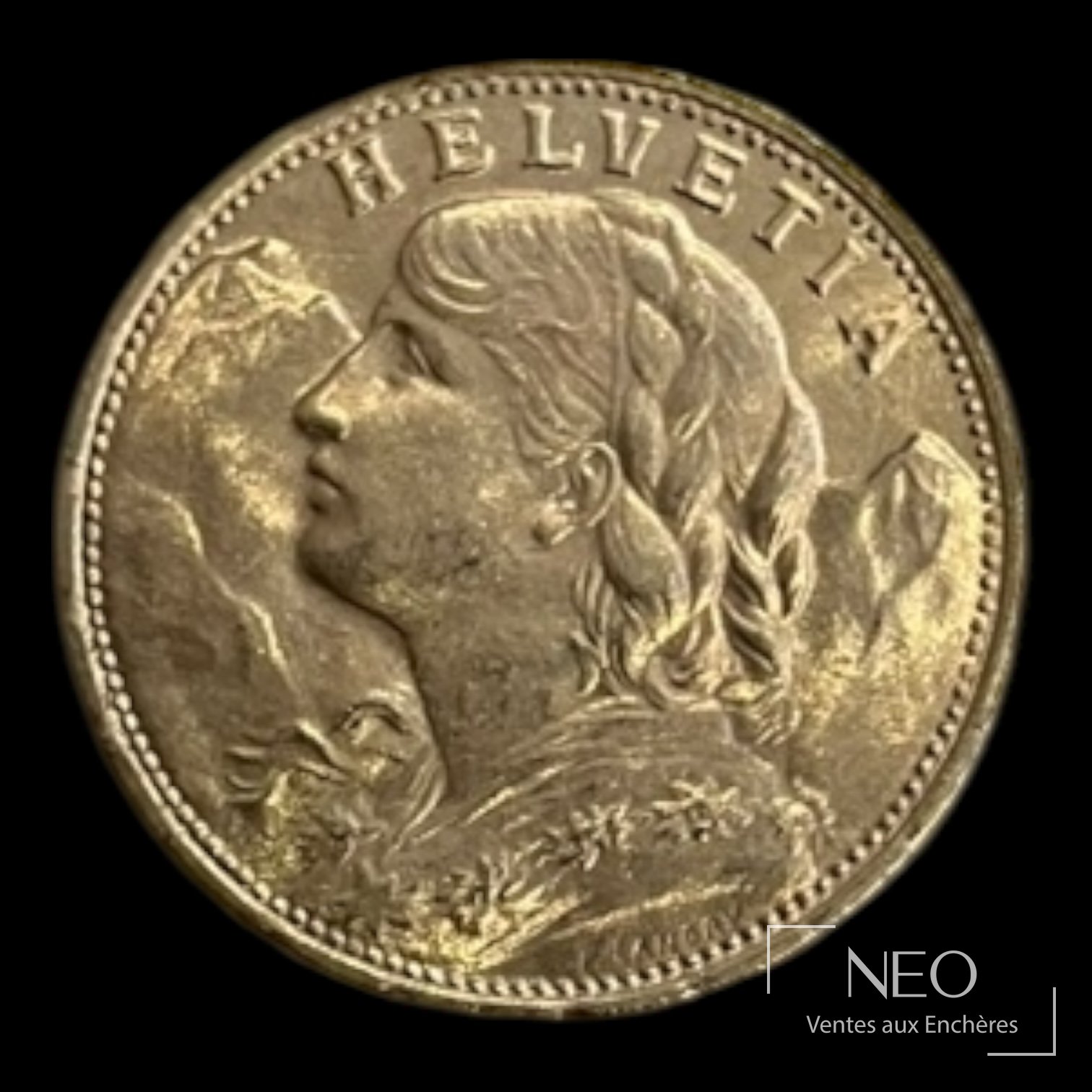 Pièce suisse de 20 francs en or