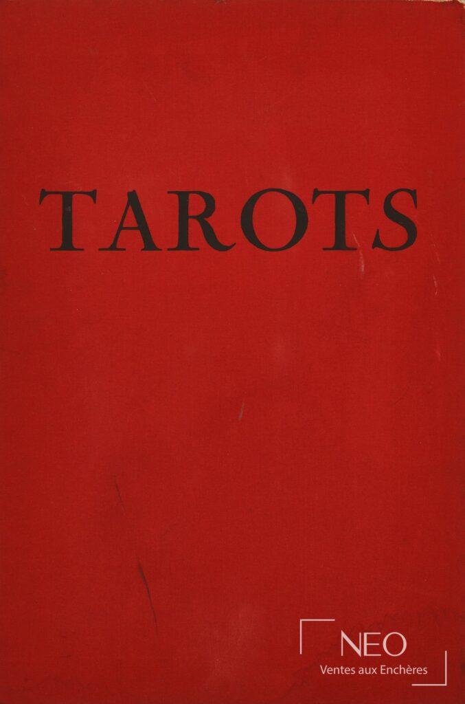 Emboîtage toilé rouge titré TAROTS