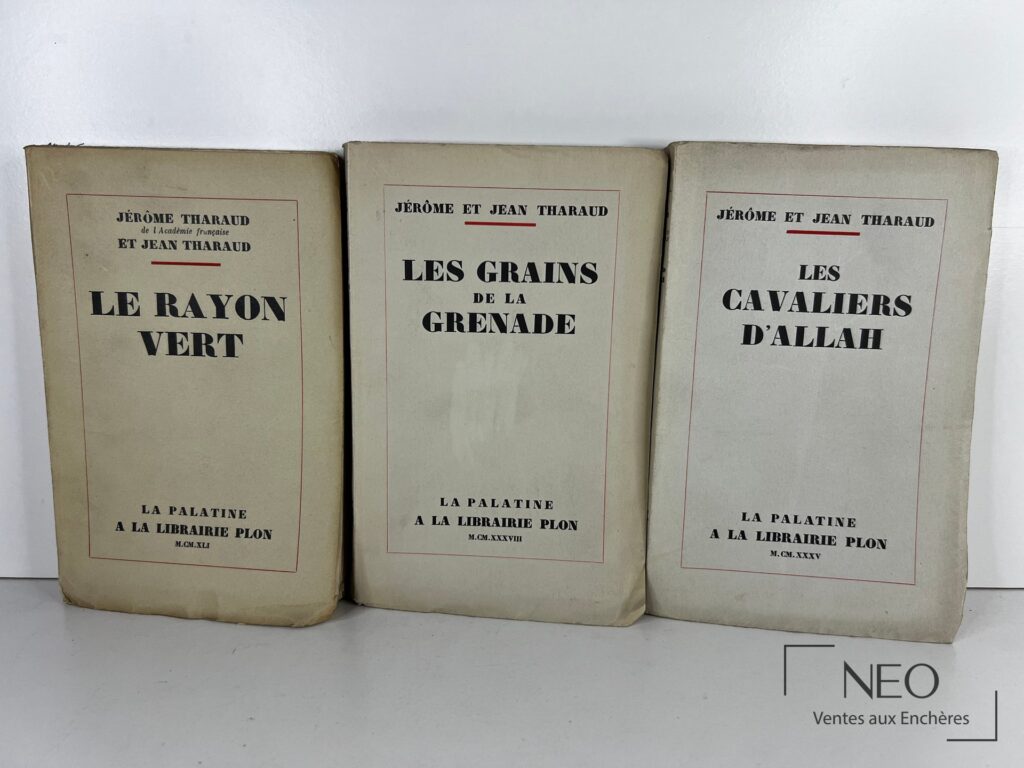 Les trois couvertures brochées de Jérôme et Jean Tharaud