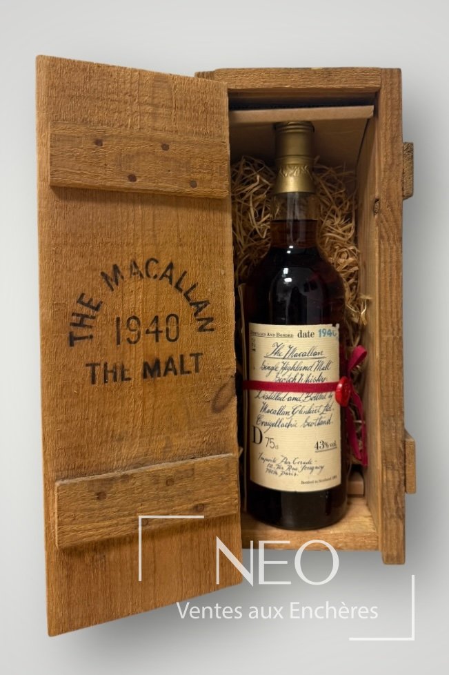 The Macallan Single Highland Malt, whisky écossais distillé en 1940