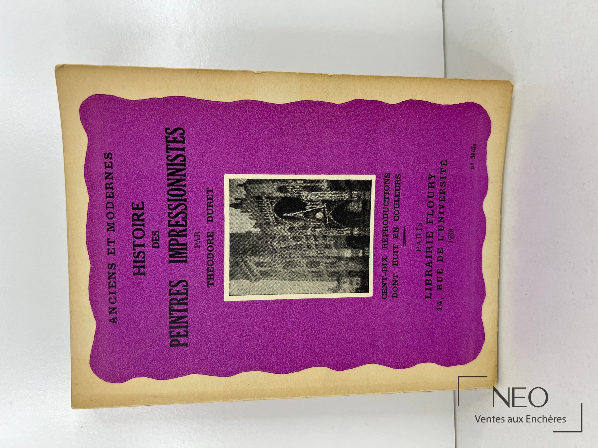 Couverture brochée violette du livre Ancien et moderne de Théodore Duret