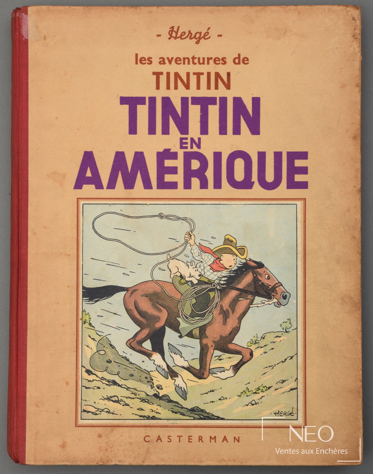 Couverture de Tintin en Amérique de Hergé