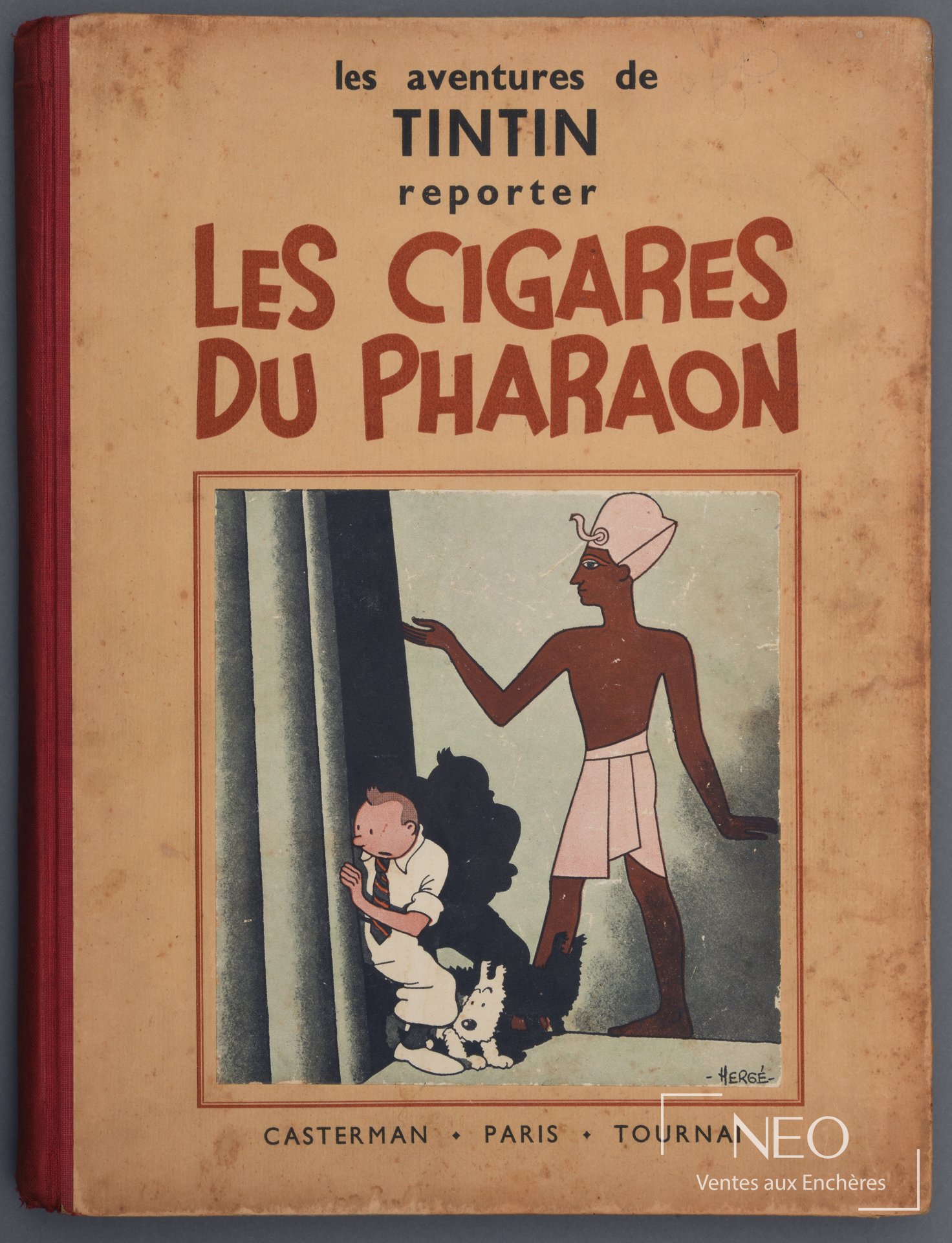 Couverture de l'album Tintin Les cigares du pharaon