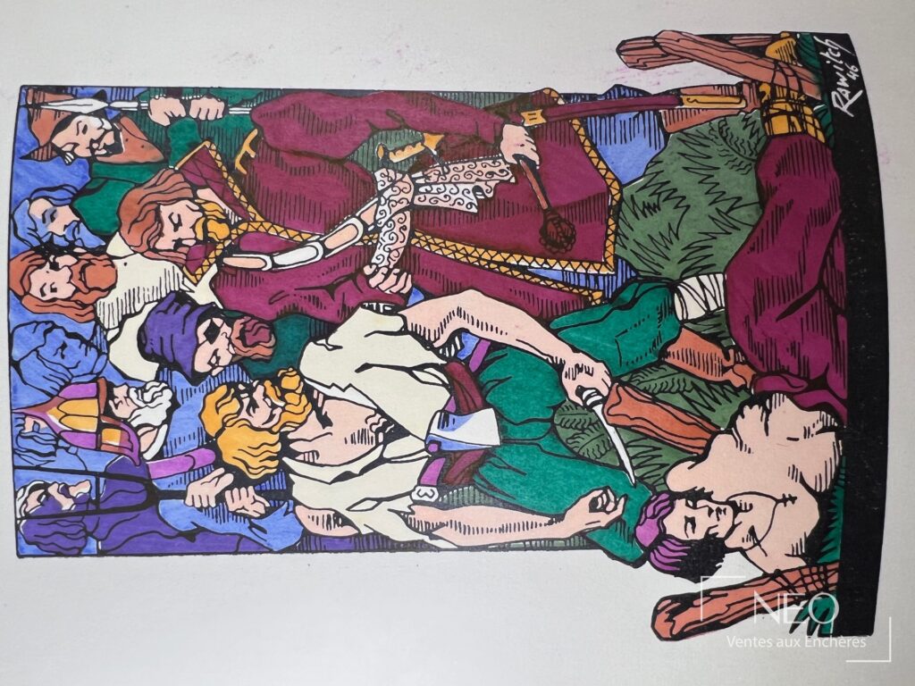 Couverture illustrée du livre Le prince serebriany avec personnages en couleurs