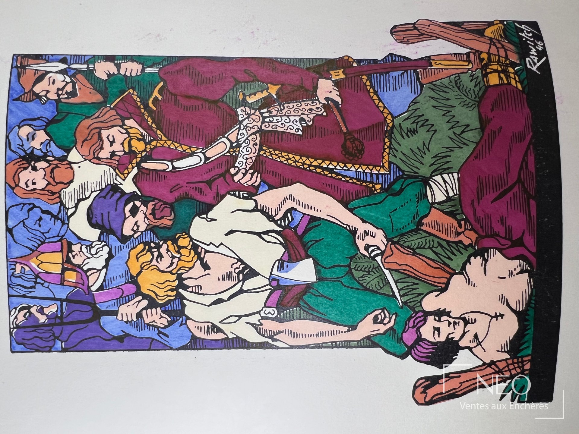 Couverture illustrée du livre Le prince serebriany avec personnages en couleurs