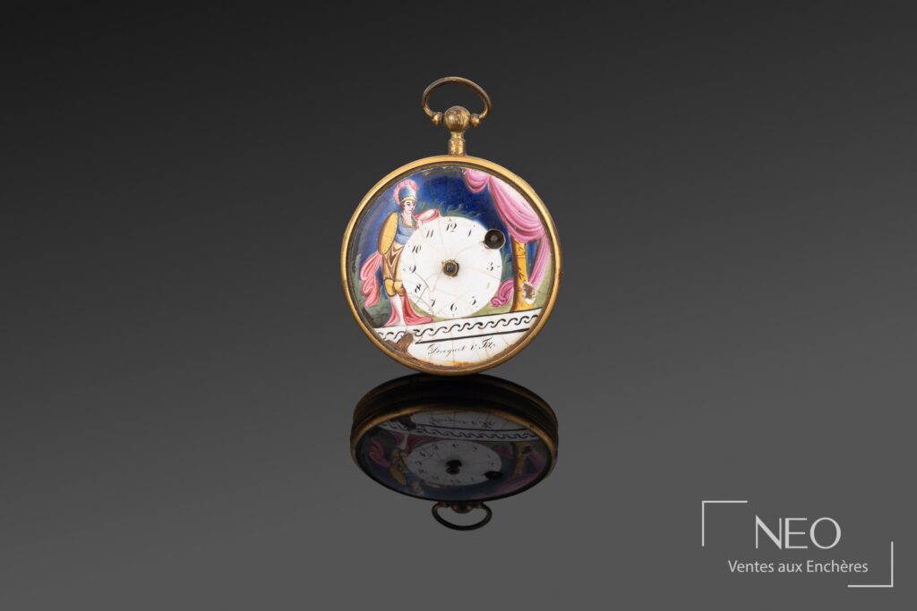 Montre de gousset à boîtier doré