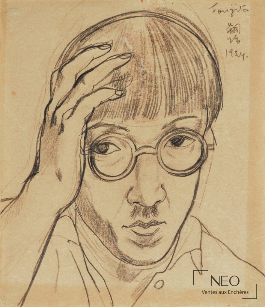 Autoportrait au crayon de Tsuguharu Foujita