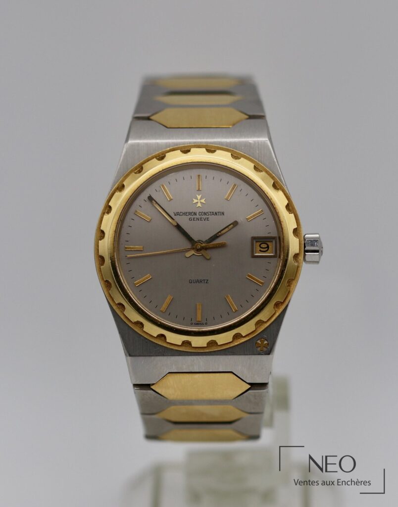 Montre Vacheron Constantin 222 en acier et or jaune avec cadran champagne et date à 3 heures