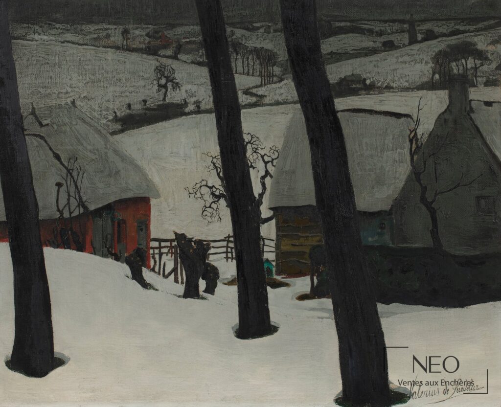 Paysage sous la neige de Valerius de Saedeleer