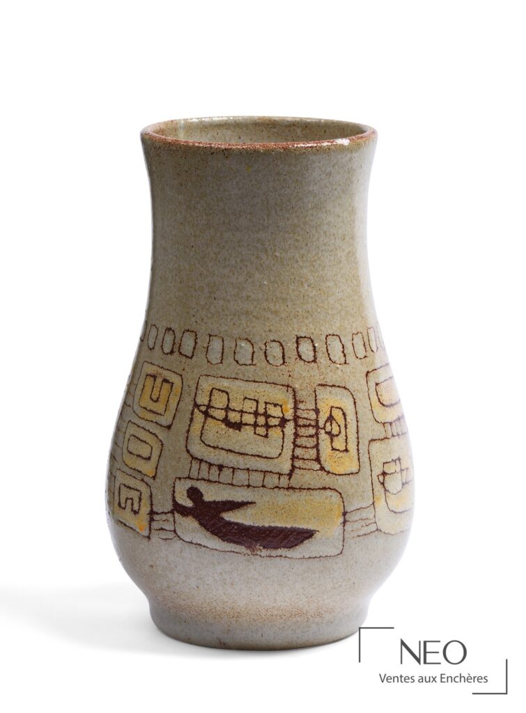 Vase Accolay en grès émaillé
