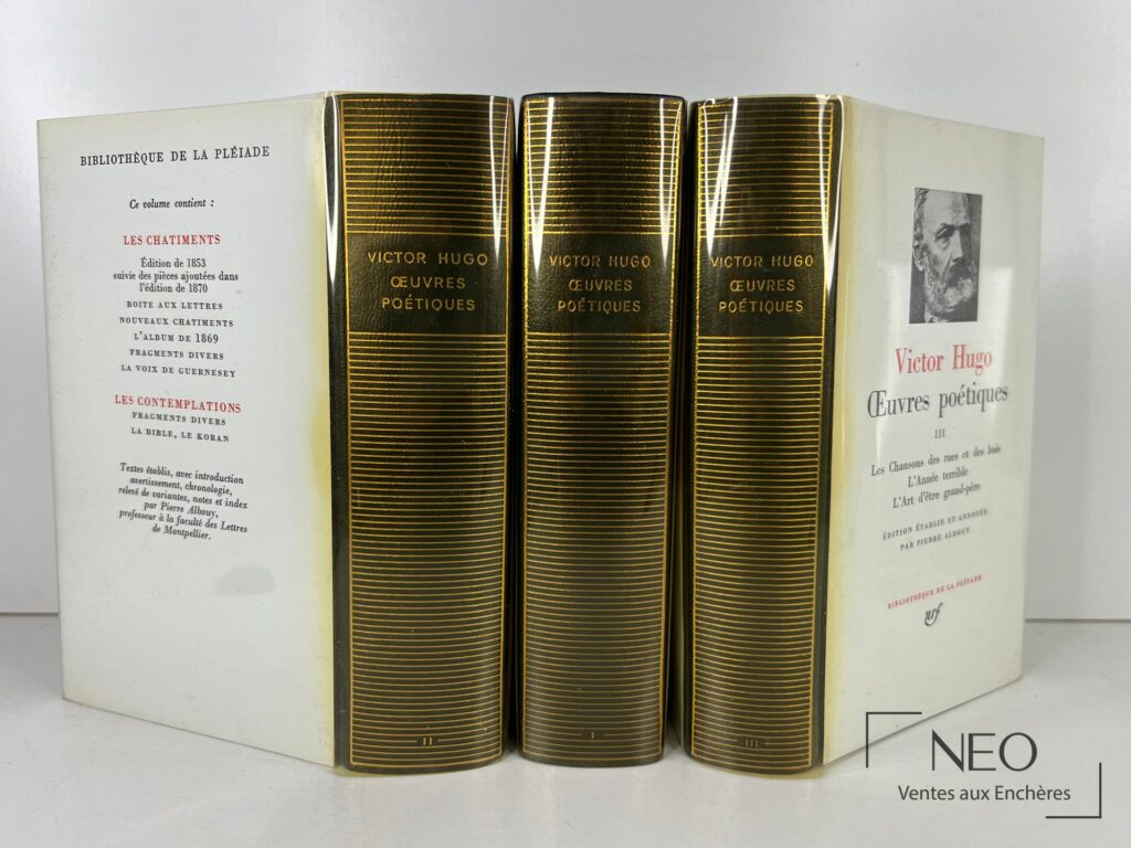 Les trois tomes de Victor Hugo