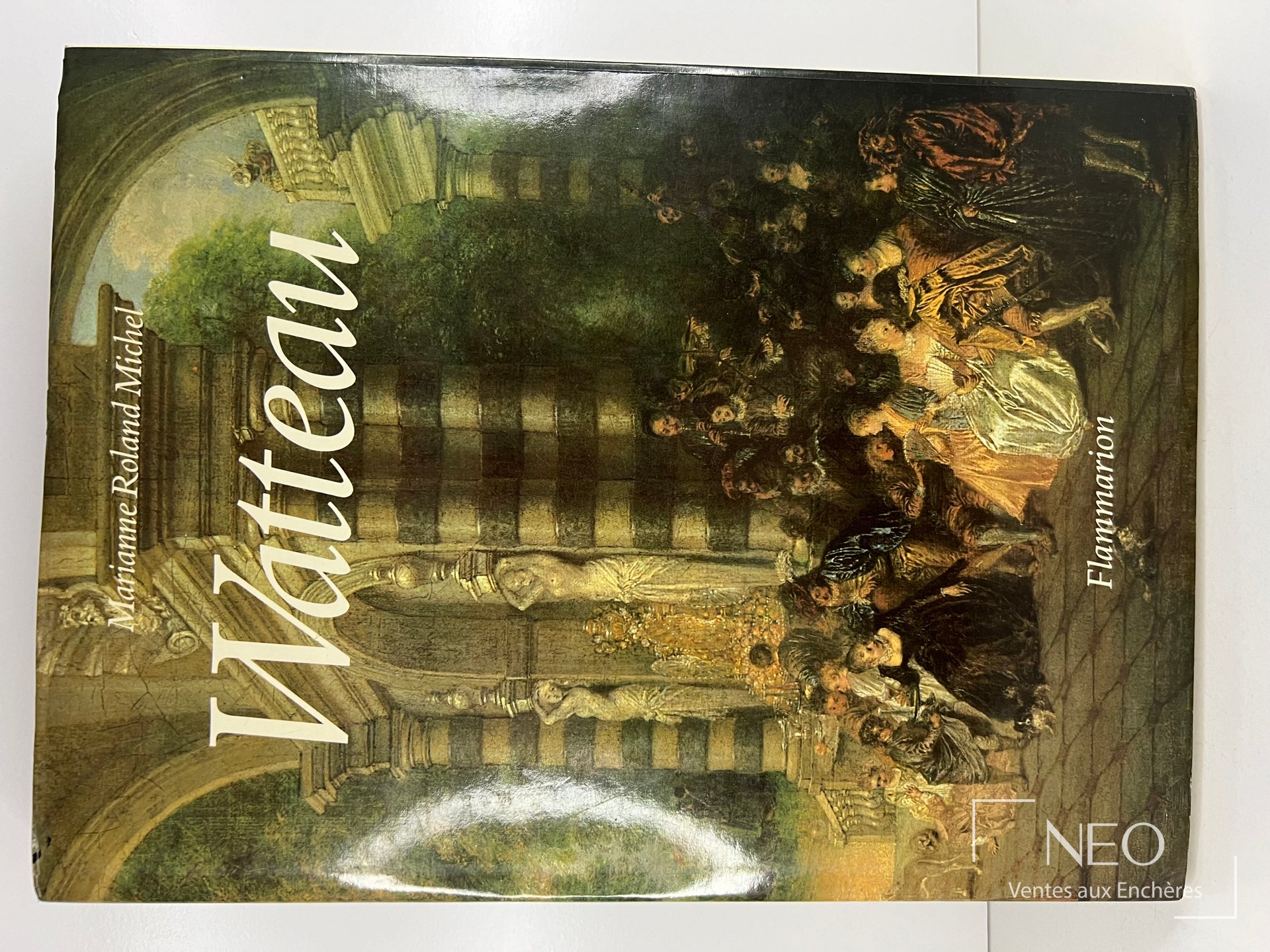 Couverture du livre Watteau de Marianne Roland Michel avec jaquette illustrée