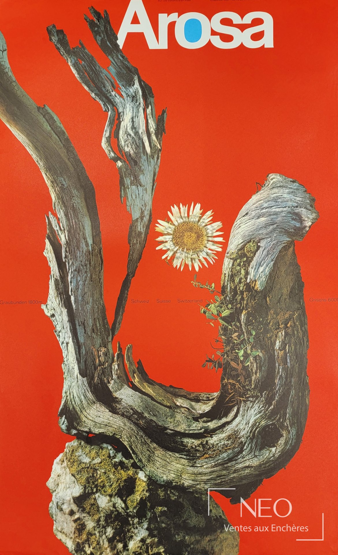 Werner ZRYD d’après Arosa, affiche offset en couleurs, 1968