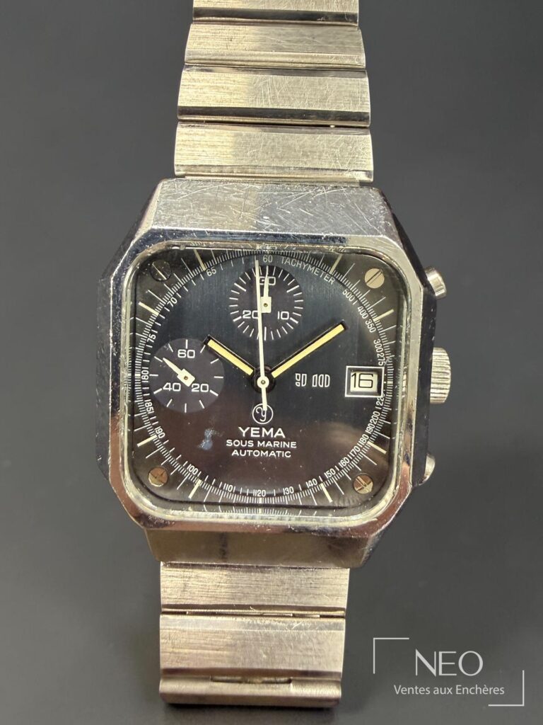 Montre Yema Sous Marine rectangulaire