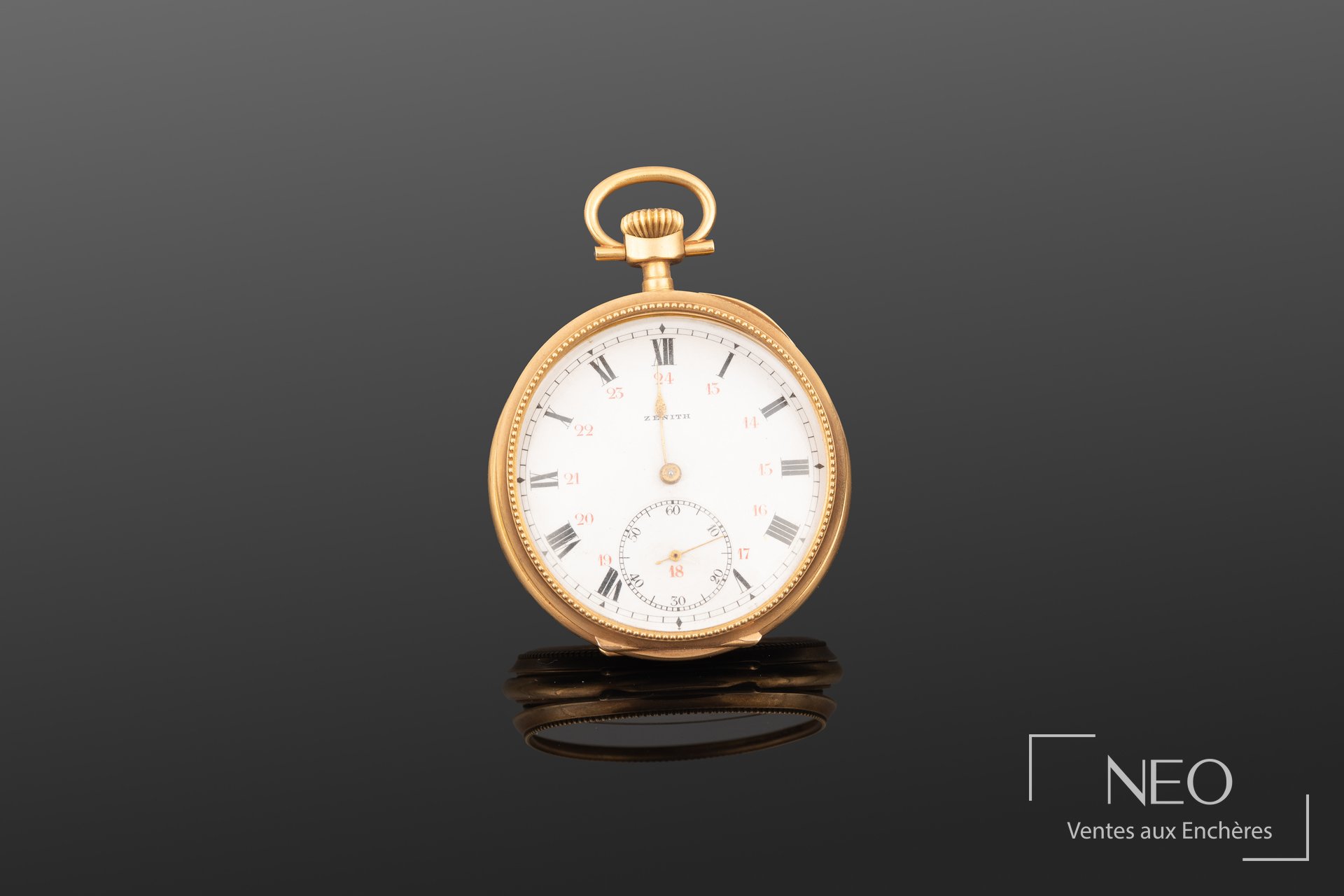 Montre à gousset Zenith en or jaune