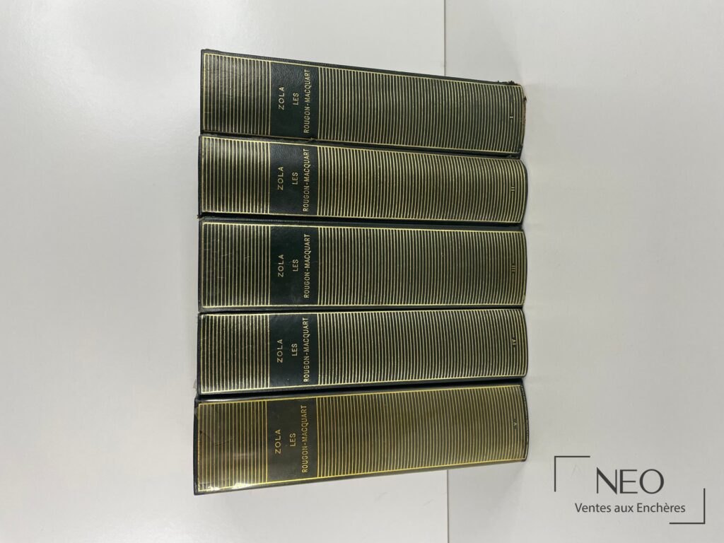 Cinq volumes Zola