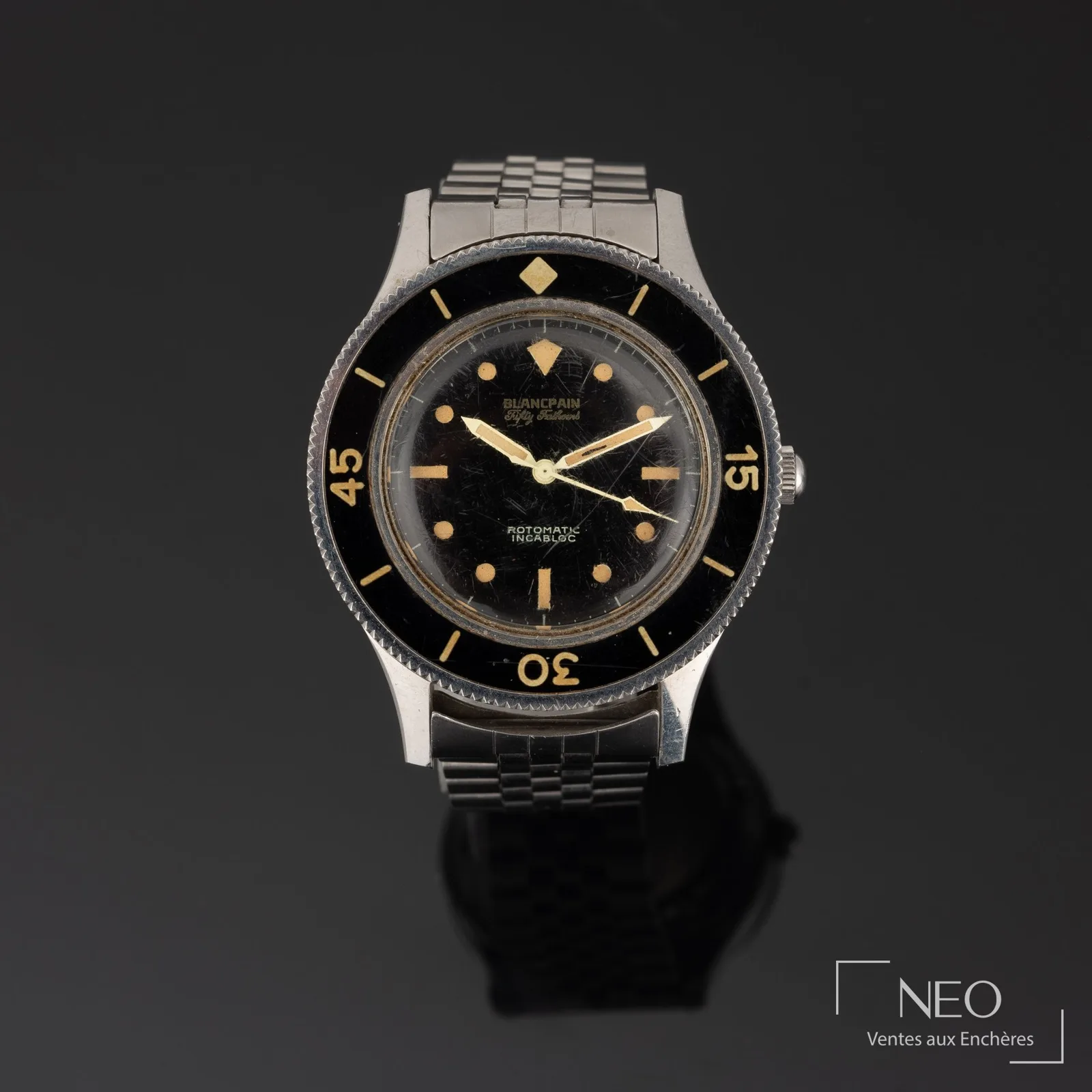 Montre de plongée Blancpain Fifty Fathoms de 1958, estimation montre vintage aux enchères