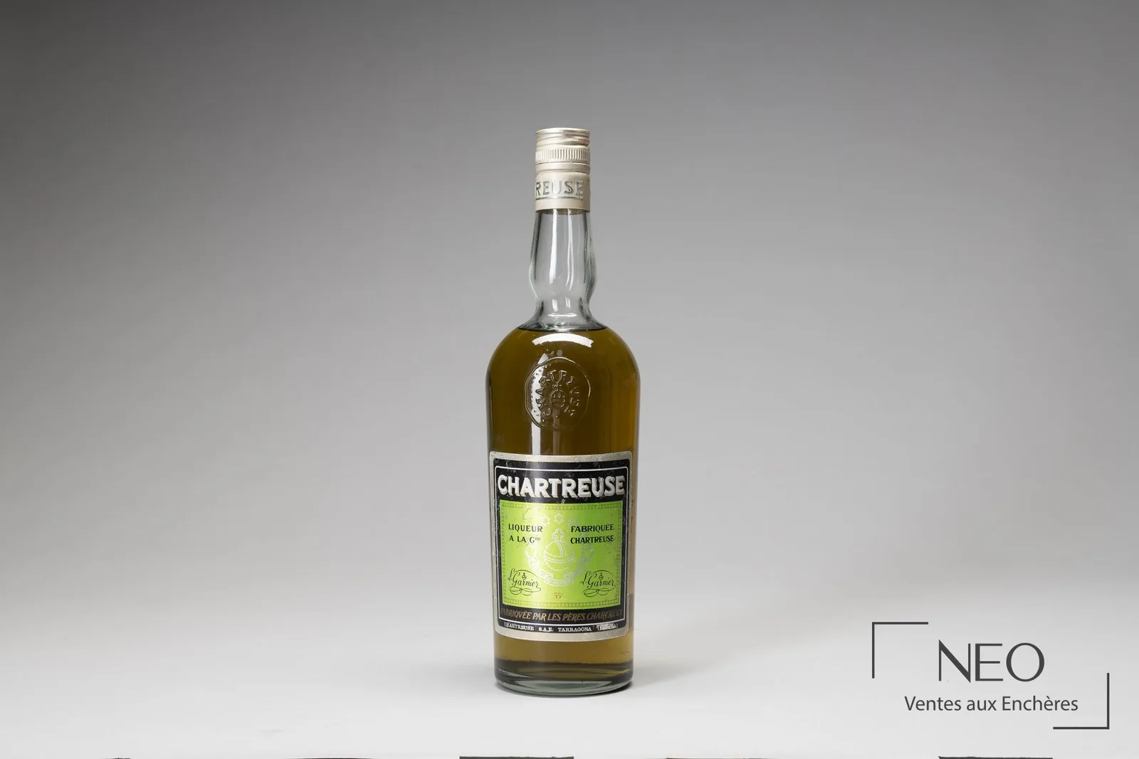 Chartreuse verte de Tarragone période 1966-1973 dite La Fabiola, à dater par son étiquette